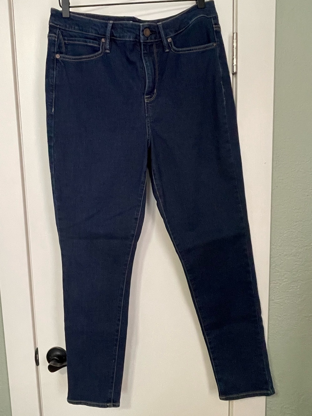 Seven7 Women's Skinny Jeans in Dark Blue Wash